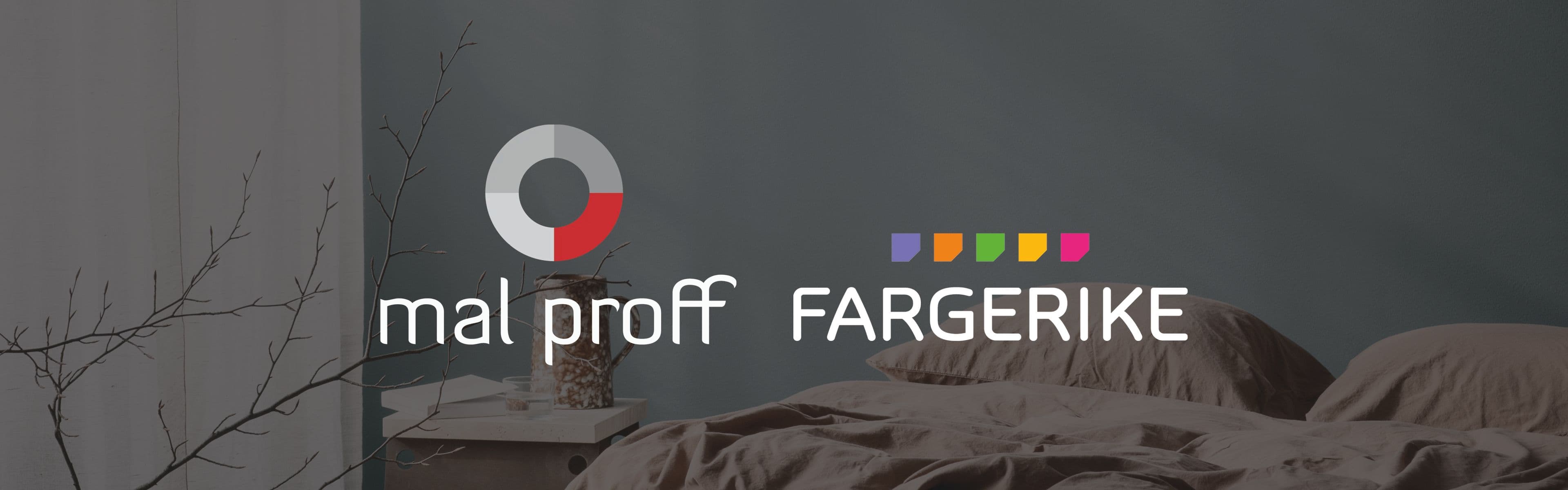 Bilde med logoene Mal proff og Fargerike